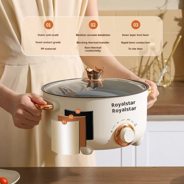 A15-The multifunctional electric cooker is suitable for home and dormitory use, making delicious cooking easier!