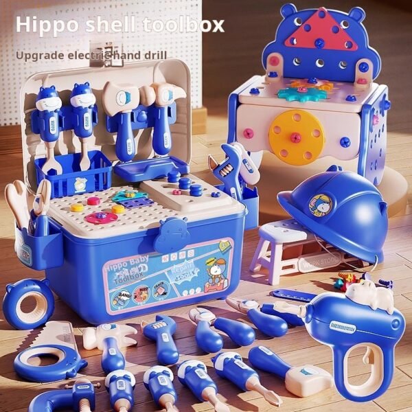 【Singapore Fast Delivery】Children's Tool Box Toy Set - Electric Drill, Baby Repair, Screw Tightening, Educational Birthday Gift