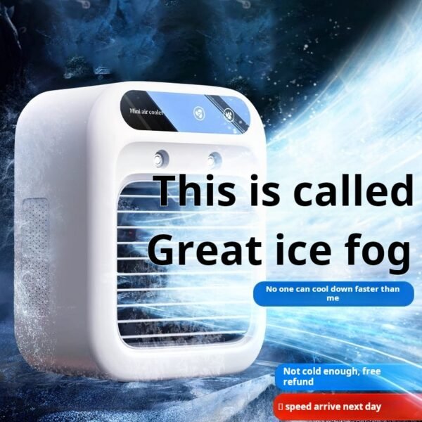 【Singapore Fast Delivery】"Summer Cooling Fan – Household Dormitory Spray Humidifying Air Cooler, Mini Silent Portable Air Conditioner"