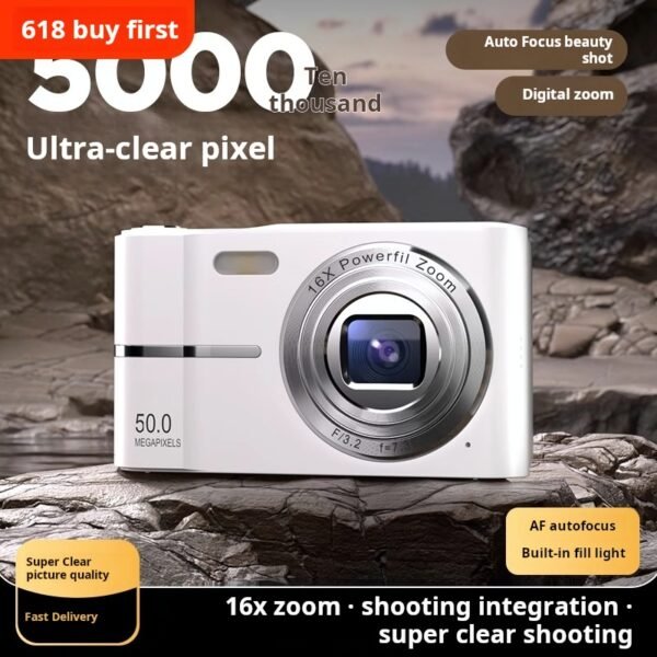 【Singapore Fast Delivery】CCD Digital Camera – HD Travel & Campus Vlog Camera for Students, Compact Instant Camera for Beginners